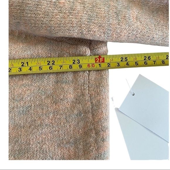 Justfab balloon sleeve open back soft sweater L - Picture 6 of 7